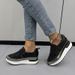 2025 New Plus Size Single Shoes, Versatile, Pointed And Internally Raised, Black Glossy Women's Shoes 43_vogvips.com