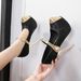 913-28 Color Block 2025 Autumn New Chinese Style Mary Pearl Ultra High Heel Waterproof Platform Women's Shoes_vogvips.com