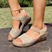 Foreign Trade Plus-size 2025 Summer New Soft-soled Roman Sandals, Flat Shoes, Versatile Beach Women's Sandals_vogvips.com
