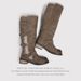 Super Warm, Integrated Leather And Fur~Detachable Buckle Strap, Women's Riding Snow Boots, 2025 Winter New Model,_vogvips.com