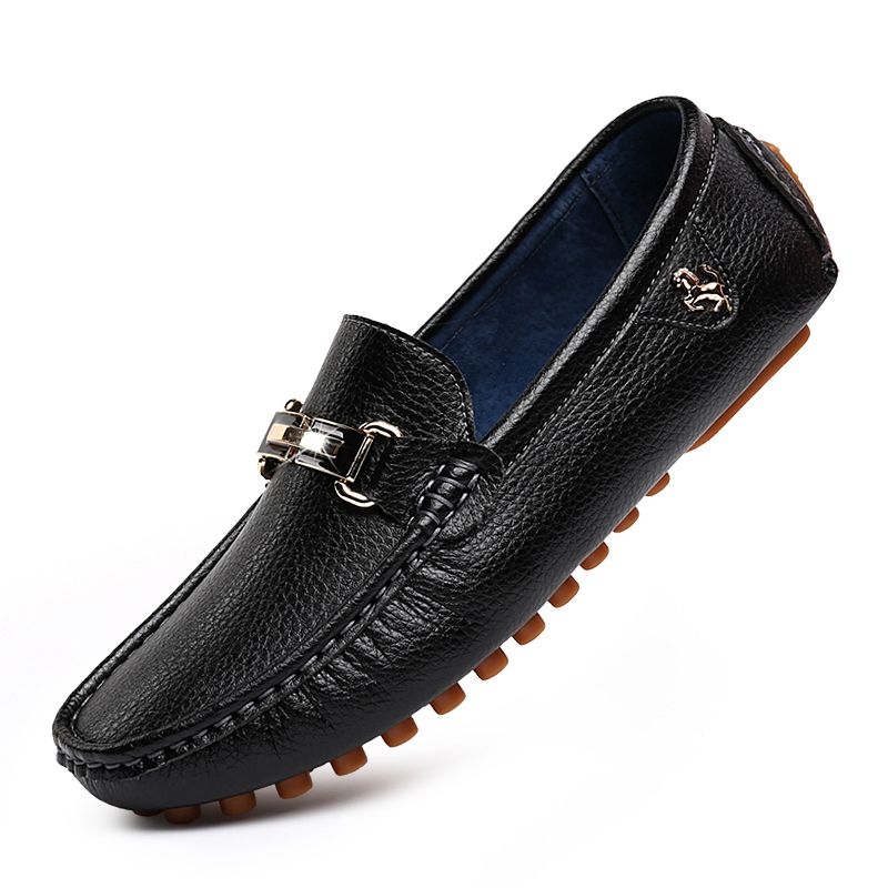 YRZL Size 48 Loafers Men Fashion Driving Black Loafers Male Slip On Shoes Comfy Casual Moccasins Men Loafers_vogvips.com