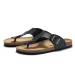 Adjustable Buckle Cork Footbed Thong Flat Slip On Flip Flops Lightweight Summer Casual Slide Sandals For Men Women_vogvips.com