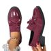 Slip-on Loafers Women's Fall Pumps With Chunky Heels_vogvips.com