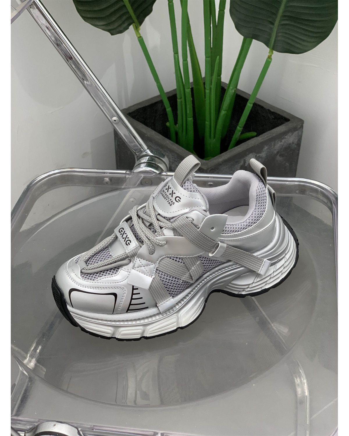 Thick-Soled Lightweight Breathable Mesh Dad For Women 2025 Summer Running Versatile Slimming Sports Casual Women's Shoes_vogvips.com