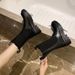 Plus Size Chunky Heel Thick Sole Padded For Women 2025 Winter New British Style Versatile Slip-On Fashion Boots_vogvips.com