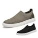 Retro Board Shoes Fly-woven Cowhide Mesh Shoes Comfortable Invisible Inner Height-increasing Mesh Board Shoes_vogvips.com