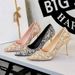 Women's Shoes Pointed Toe High Heels, Low Cut, Versatile, Rhinestone Wedding Dress Shoes, Traditional Wedding Dress Shoes, Banquet Shoes_vogvips.com