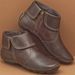 New Plus Size Shoes Round Toe Side Zipper Martin Casual Women's Leather Boots_vogvips.com