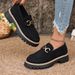SHLIANG British Style Women's Flat Shoes Spring Autumn Thick Bottom Casual Retro Color Block Leisure Loafers Round Toe X0048_vogvips.com