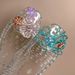 Jelly Shoes Hole Shoes Accessories Crystal Shoe Flower Decoration Advanced Color Bead Flower Shoe Buckle Suitable For DIY Shoe Buckle_vogvips.com