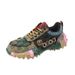 MMG Europe Hot-Selling Letter With Rhinestones Fashion Sneakers Durian Platform Sole Mesh Single Shoes For Women_vogvips.com