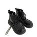 European Warm Series Fleece-Lined Thick-Soled Martin For Women 2025 New Autumn Single British Patent Motorcycle Sweet Shiny Leather Short_vogvips.com