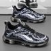 Men's Youth Sports Casual Running Shoes Breathable Leather Cushion Shock Absorbing Dad Style Height Increasing Autumn Shoes_vogvips.com