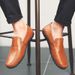 Men's Leather 2025 New Fashionable British Style Busins Drs One Step Stepping Bean Soft Soled Breathable Driving_vogvips.com