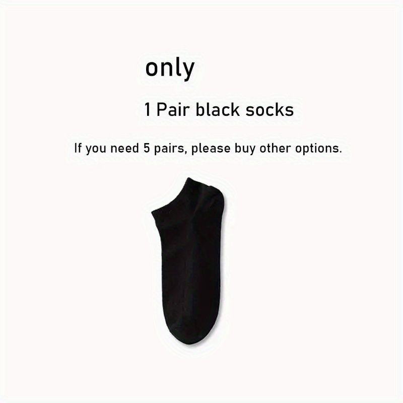 1/5/10 Pairs Of Unisex Breathable And Comfortable For Daily Solid Color Summer Socks_vogvips.com