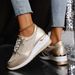 Large Size Single Shoes Women New Four Seasons Sports Shoes Lace Up Fashion Women's Single Shoes 44_vogvips.com