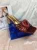 MTX Open-Toe Shiny High Heels 2025 Summer Square Toe Strap Sandals For Women Comfortable Outdoor Wear With A Sense Of_vogvips.com