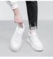 Men's Height-increasing Casual Leather Shoes Lace-up Thick-soled Lightweight Sports Casual Shoes Little White Shoes Men's Shoes_vogvips.com