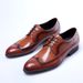 Spring New Brogue Style Pointed European Version Carved Fashion Lace-up Business Formal Leather Shoes For Men_vogvips.com