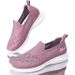 Huili Women's Shoes 2026 Spring New Model Mom's Shoes, Comfortable Slip-On Cloth Shoes For Middle-Aged And Elderly, Walking Shoes For Seniors_vogvips.com