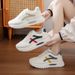 New Dad 2025 Spring And Autumn Student Running Casual White Thick Sole Sports Women's Shoes_vogvips.com