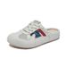 Half Tray Mesh White Shoes Female Student Height-increasing Shoes Breathable Board Shoes Casual_vogvips.com