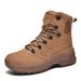 High-top Boots Men Anti-slip Lace-up Breathable Casual Sports Shoes Men Wear-resistant Lace-up Low-top Outdoor Men Hiking Shoes_vogvips.com