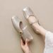 Stunning French-style Women's Summer 2026 New Model Small Flats To Match Skirts, Leather, Soft Sole, Flat Mary Jane_vogvips.com