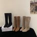 A80-345~Inner Height Increase~French Style Over-the-Knee Women's 2025 New Hollow High Tube Riding Boots_vogvips.com