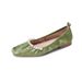 French Retro Square Toe Wrinkled Soft Sole Granny For Women Versatile Flat Single Shoes_vogvips.com