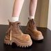 Martin For Women, Single 2025 Autumn And Winter New Style, Thick Sole, Super Stylish, Petite Short Boots, Workwear_vogvips.com
