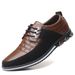 Fashion New Casual Korean Style Trendy Men's Leather For Middle-aged Large Size Shoes Men 3286_vogvips.com