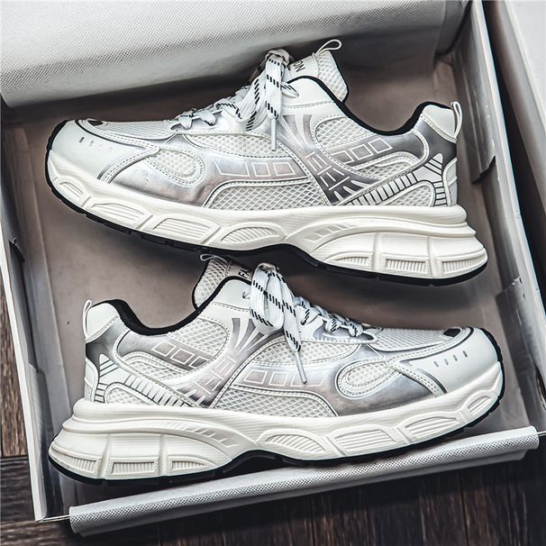 Men's Lightweight Breathable Mesh Casual Sports Shoes Thick Sole Dad Sneakers For Teens Fashion Comfortable Running Walking_vogvips.com