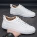 Summer New Style White Sneakers Versatile Men's Business Casual Shoes Trendy Single Socialite Style Shoes_vogvips.com