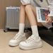 Little White Shoes Children Girls Students Leisure Sports Versatile Board Shoes Street Shooting_vogvips.com