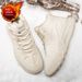 Men's Winter Cotton Shoes Pu Leather Sports Running Shoes_vogvips.com