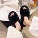 High-End Fuzzy Women, Suitable For Outdoor Wear In Spring And Autumn 2025, New Korean Chic Style Home Slippers,_vogvips.com