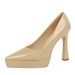 8299 European And American Style Waterproof Platform High-heeled Patent Leather Pointed Toe Ultra-high Party Women's_vogvips.com