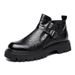 Leather Martin Boots Men's Leather Short Boots Korean Version Heightened Thick-soled High-top Casual Leather Shoes_vogvips.com