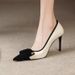Elegant And Understated French-style High-heeled With Thin Heels, 2026 Spring-summer Simple New Model, Bow-tie_vogvips.com