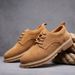 European Warm Series Autumn Winter Leather Versatile Korean Style Casual Trendy British Work Cowhide Thick Sole Suede Men's Shoes_vogvips.com
