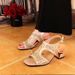 French-style Open-toe Summer Slip-on High-heeled Rhinestone Fish-mouth Fashion Sandals With Buckle And Hollow Back For_vogvips.com