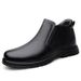Warm Leather Boots Men's Leather High-top Men's Shoes Wind Boots Non-slip And Wear-resistant Lace-up Tooling Shoes Cotton Shoes_vogvips.com