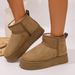 SHLIANG New Buckle Snow Boots For Women Warm Plush Lining Platform Fashion Winter Boots Woman Non Slip Suede Ankle Botas Mujer X0068_vogvips.com