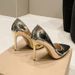 High Single Shoes Women S New Autumn Pointy Toe Slip On Large Size Advanced Sense Of Fine Heels_vogvips.com