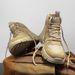 Men's Classic Ankle Boots - Military-Inspired Lace-Up Work Boots With Cushioned Sole (Khaki/Black/Gray)_vogvips.com
