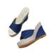 2024 New Fashionable European And American Wedge Sandals, Platform Thick-Soled High-Heeled Open-Toe Women's Slippers In_vogvips.com
