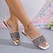 2026 Summer New Fashion Pearl Sequin Large Size Casual Beach Sandals Five Colors Flat Women's Slippers_vogvips.com