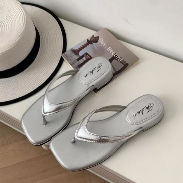 2025 Women Slippers Shoes Retro Ladies Summer Flip Flops Casual Slippers Flat Sandals Beach Open Toe Flat Slippers Zapatos Mujer_vogvips.com