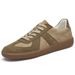 Retro Leather Color Matching Platform Casual Sports Board Shoes Dexun Flying Weaving Matte Platform Men's Shoes_vogvips.com